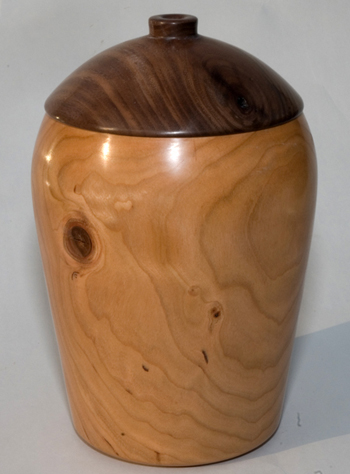 Cherry and Walnut hollow vessel